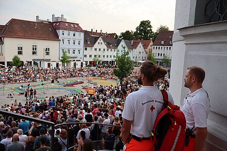 Einsatzkräfte auf der Allgäuer Festwoche