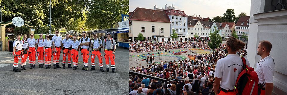 Einsatzkräfte auf der Allgäuer Festwoche