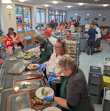 Feldküche am Helfertag